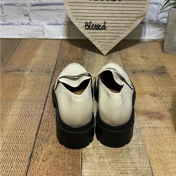 Vionic Women's Elodie Leather Lug Sole Loafers Cream Leather - Picture 6 of 11